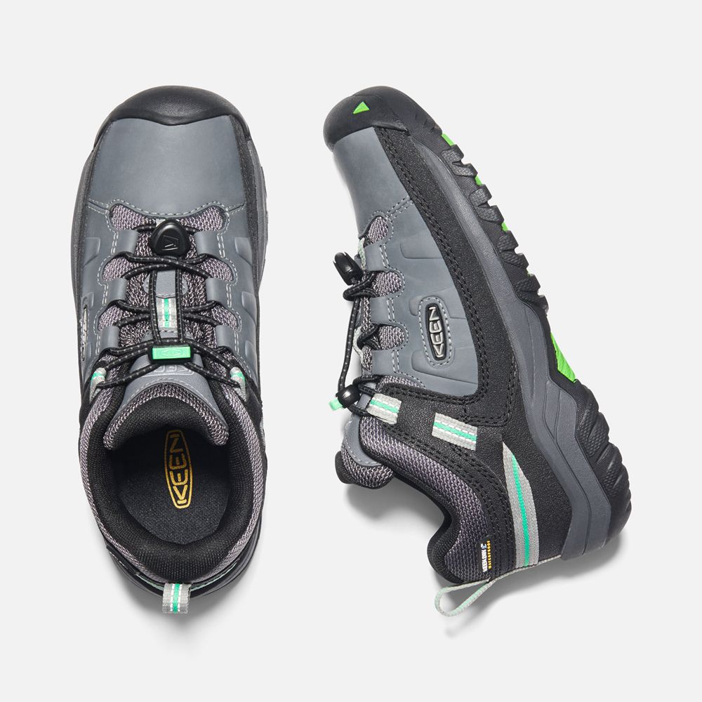 Zapatos de Seguridad Keen Mexico Grises/Verdes - Niños Targhee Waterproof - FT2609583